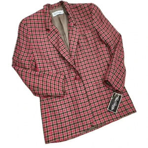 VINTAGE PAUL STANLEY Plaid Red/Black Blazer, Women's 4